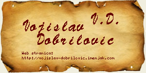 Vojislav Dobrilović vizit kartica